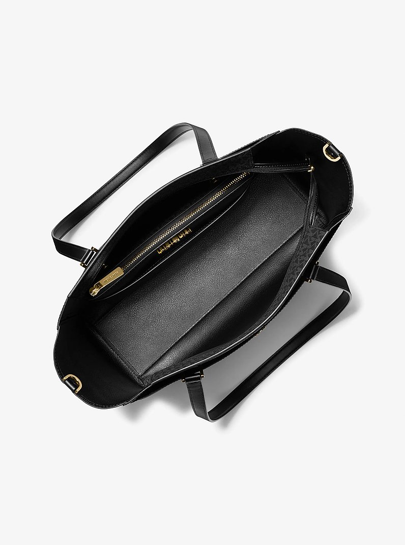 Maisie Large Logo 3-in-1 Tote Bag in BROWN | Michael Kors