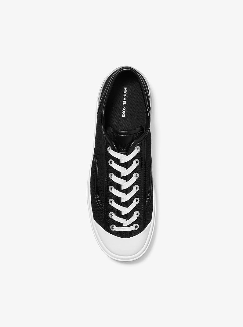 Jude Linen Blend Sneaker in BLACK | Michael Kors