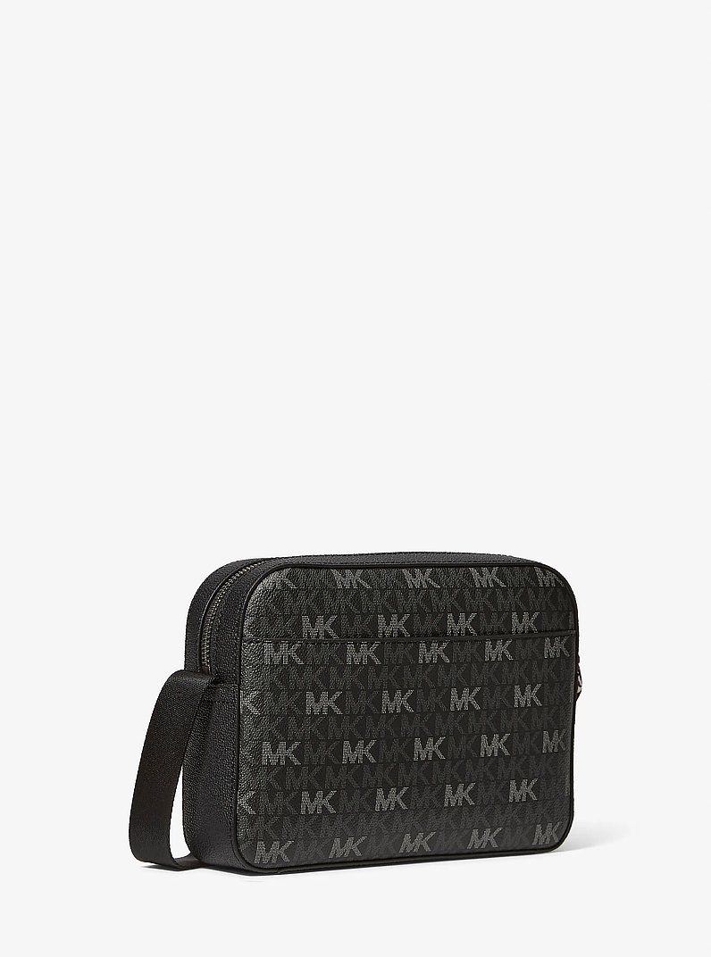 Cooper Signature Logo Flight Bag in BLACK | Michael Kors
