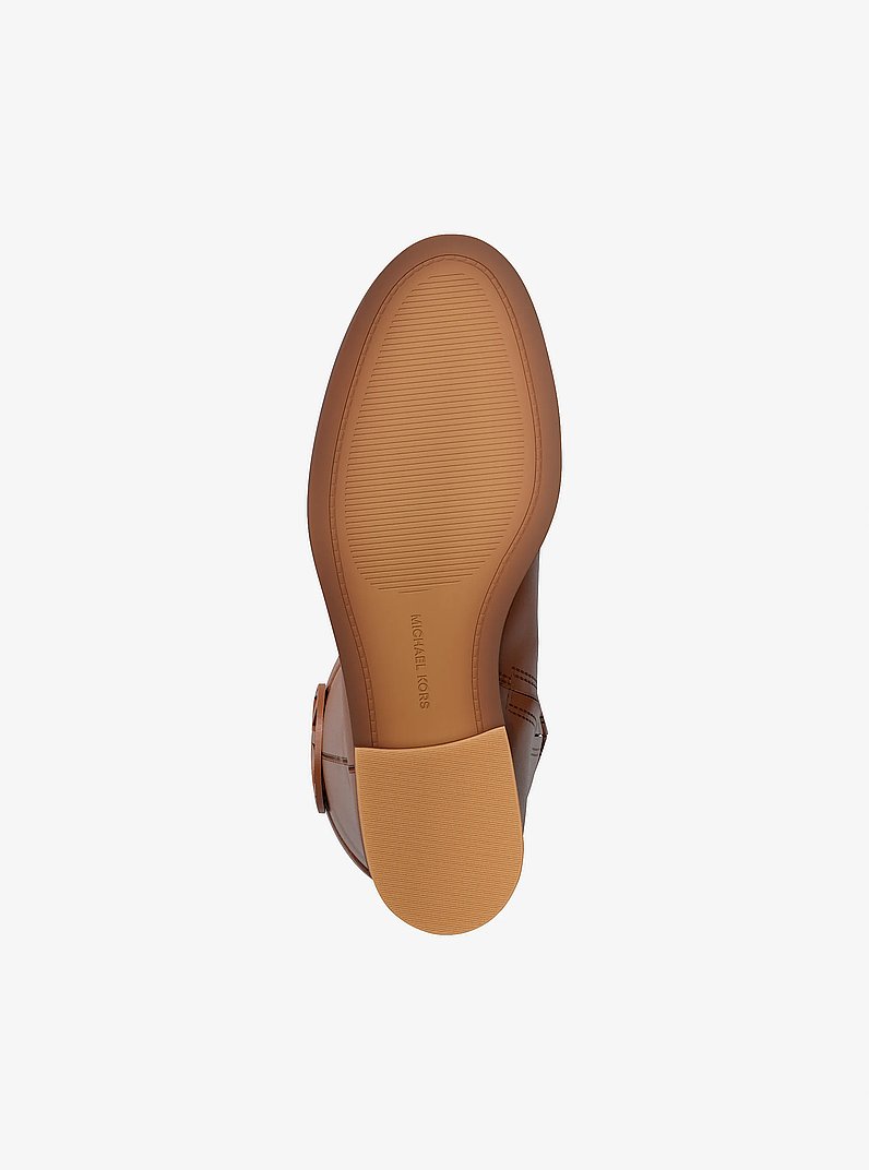 Kimmee Leather Boot in LUGGAGE | Michael Kors
