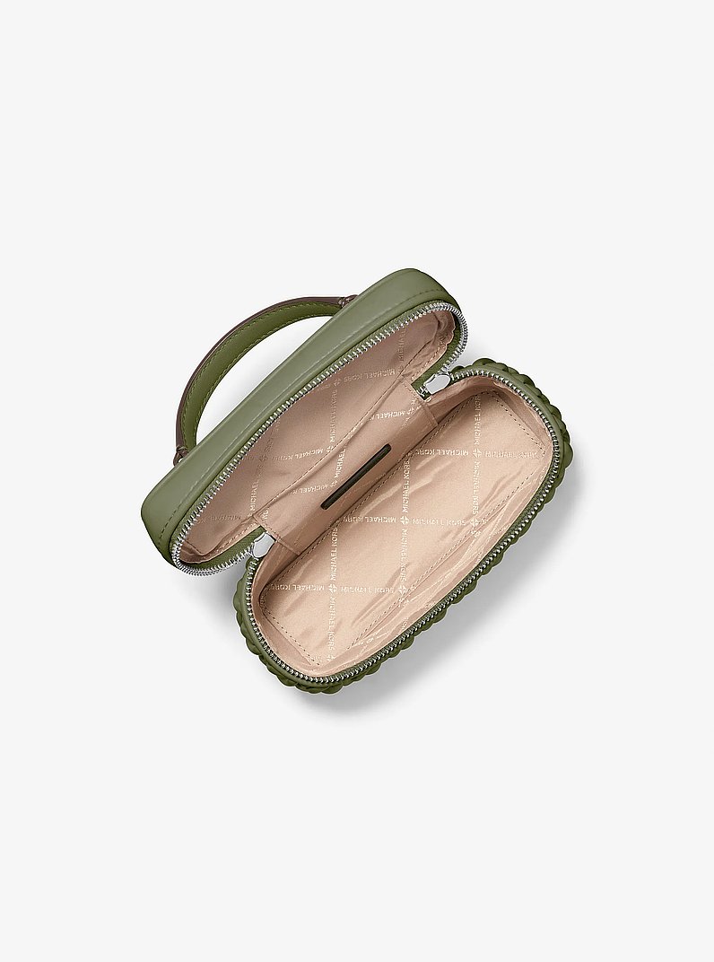 Sac &agrave; bandouli&egrave;re Vivi matelass&eacute; de style trousse de maquillage in VERT OLIVE | Michael Kors