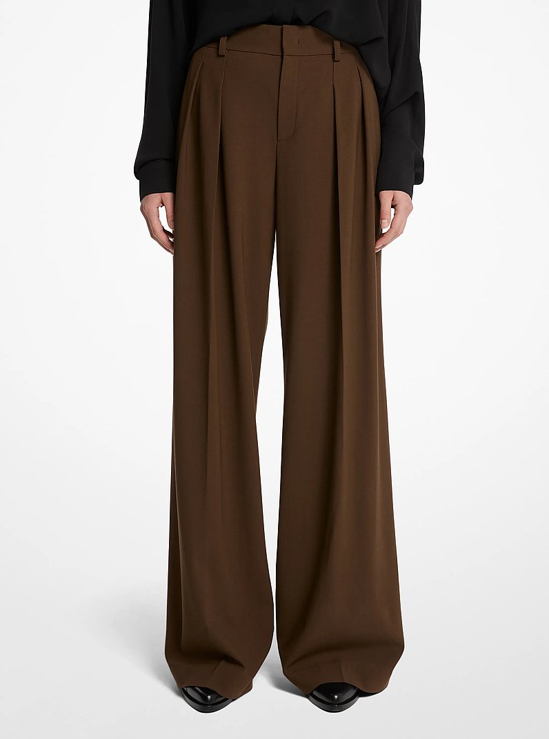 Pleated Wool Trousers