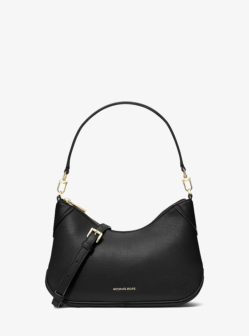 Bandolera Jet Set mediana convertible de piel in NEGRO | Michael Kors
