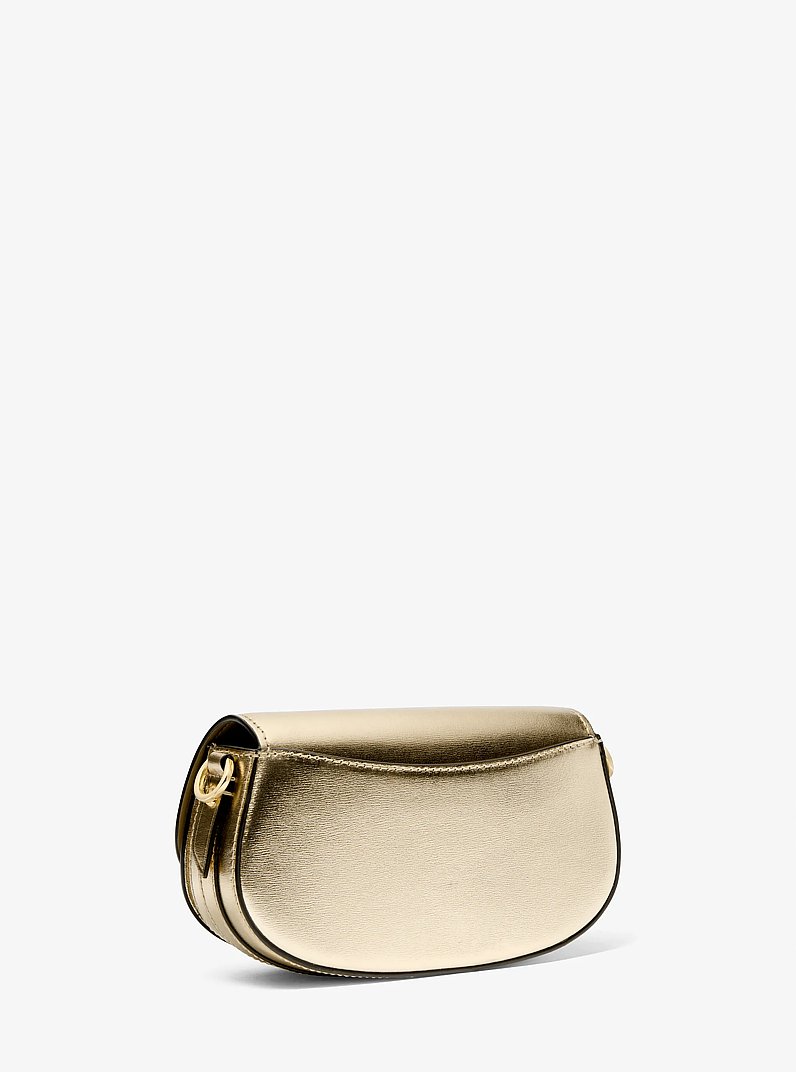 Bolso de hombro Mila peque&ntilde;o de piel metalizada