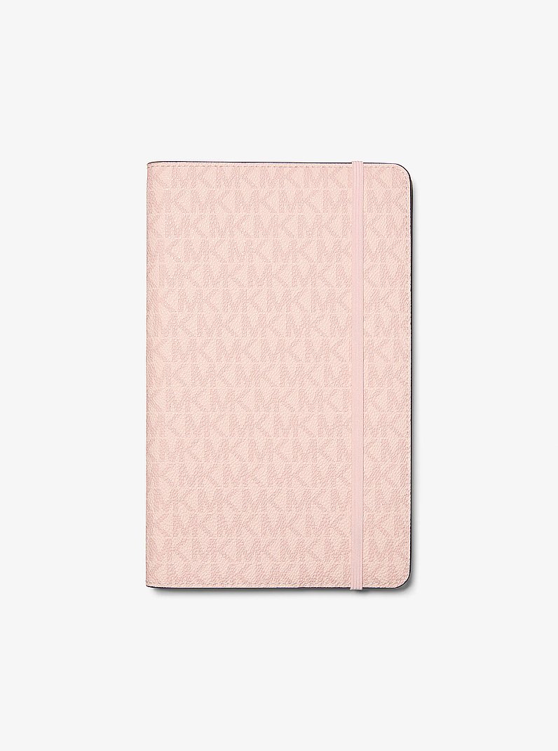 Medium Signature Logo Notebook in POWDER BLUSH | Michael Kors
