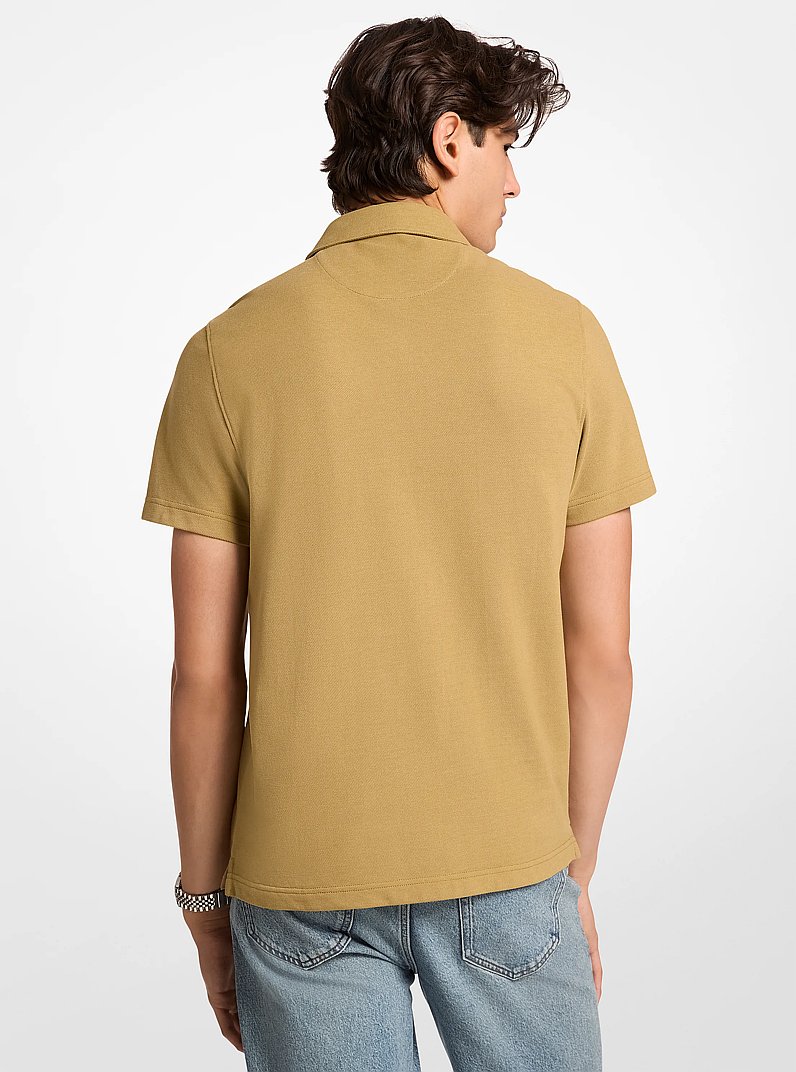 Polo en piqu&eacute; de coton Pima in OREGANO | Michael Kors