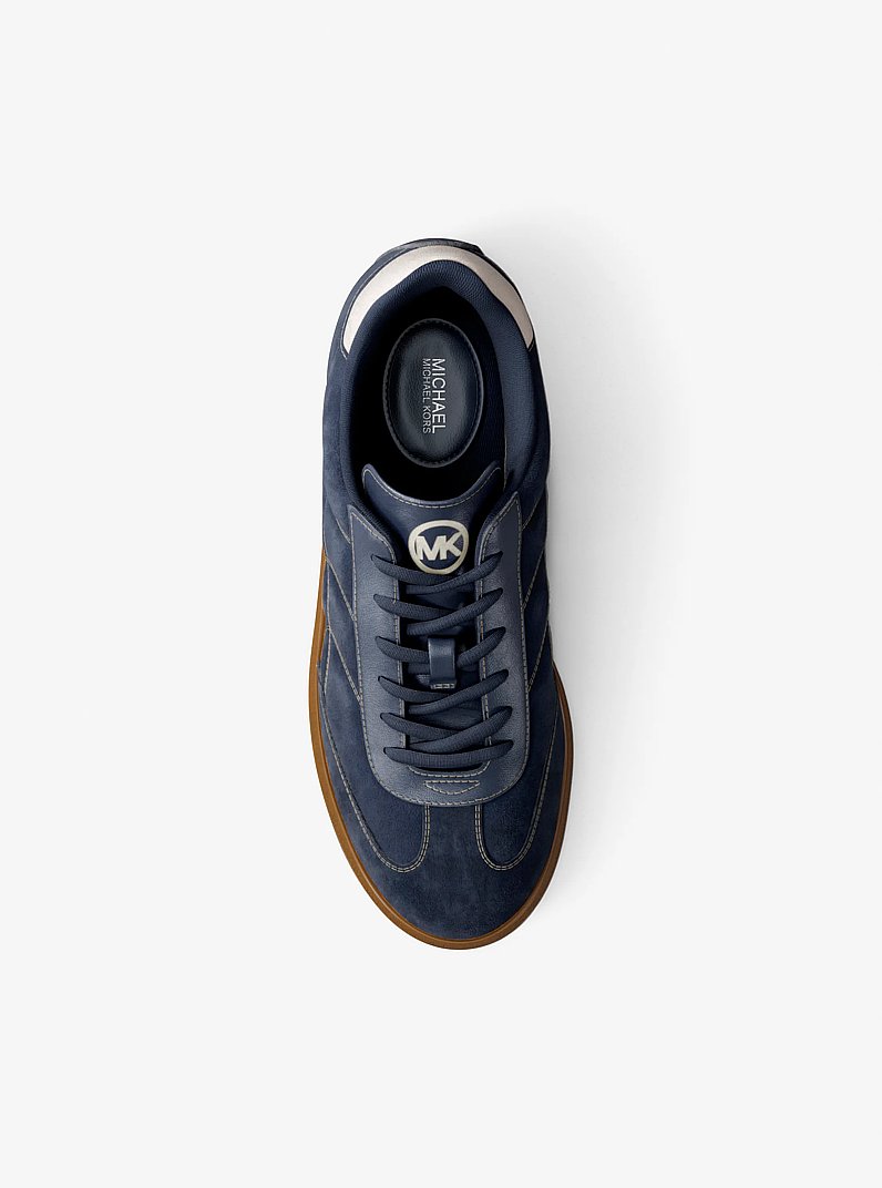 Espadrille Benny en su&egrave;de in BLEU MARINE | Michael Kors