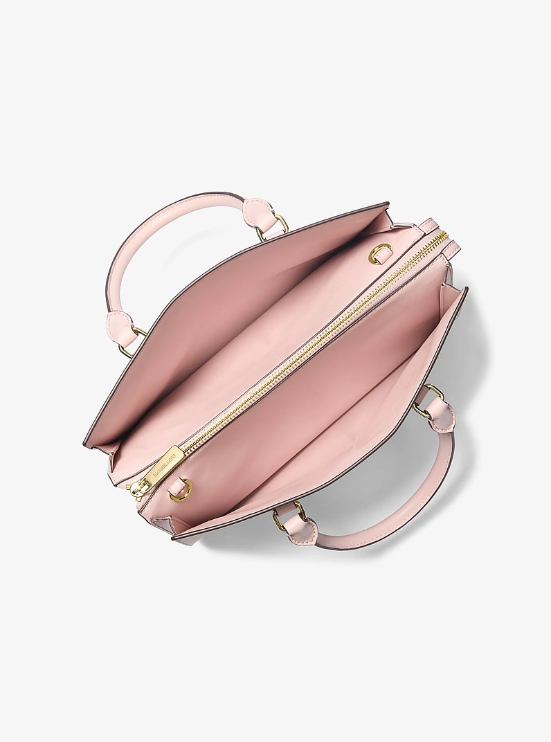 Bolso satchel Sheila mediano con logotipo in ROS&Aacute;CEO POLVORIENTO MULTICOLOR | Michael Kors