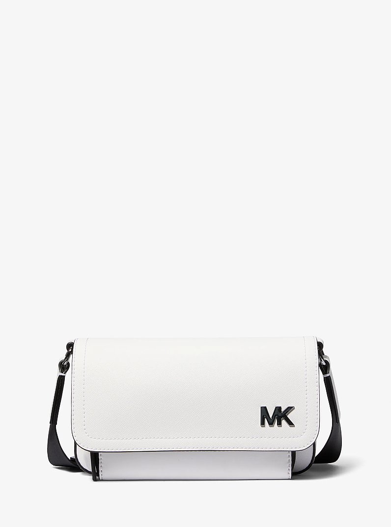 Bandolera Cooper de piel saffiano in BLANCO BRILLANTE | Michael Kors