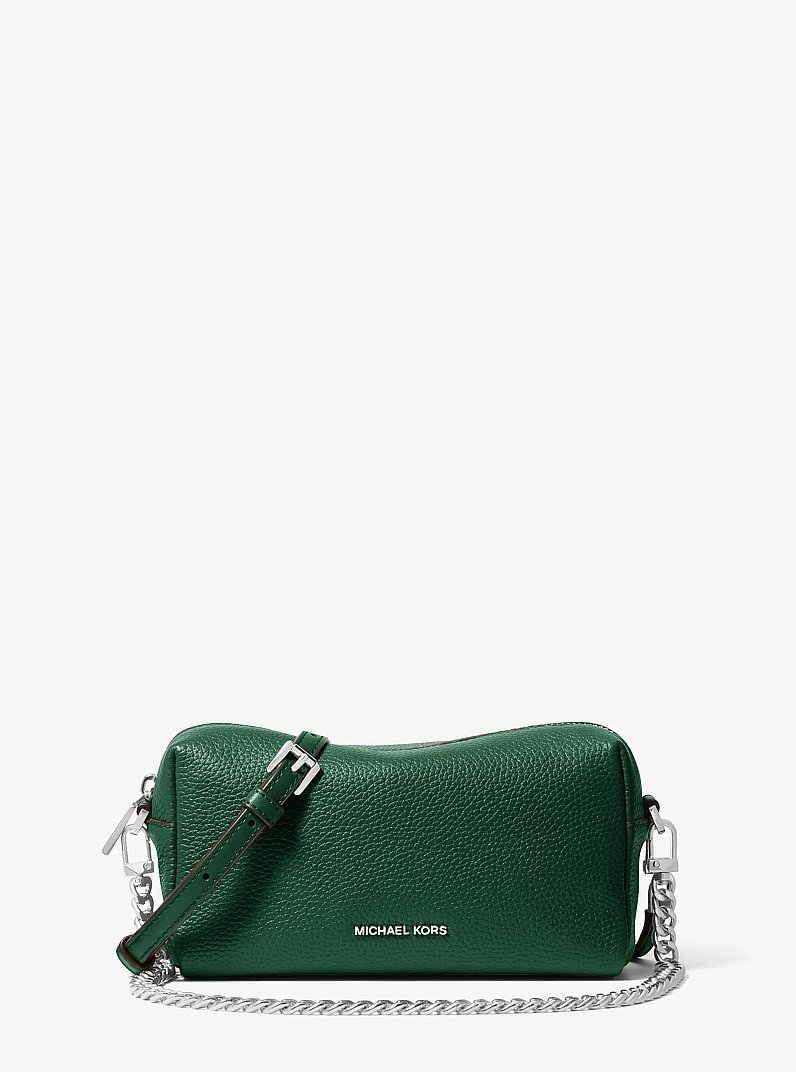 Bryant Small Pebbled Leather Convertible Crossbody Bag in MOSS | Michael Kors