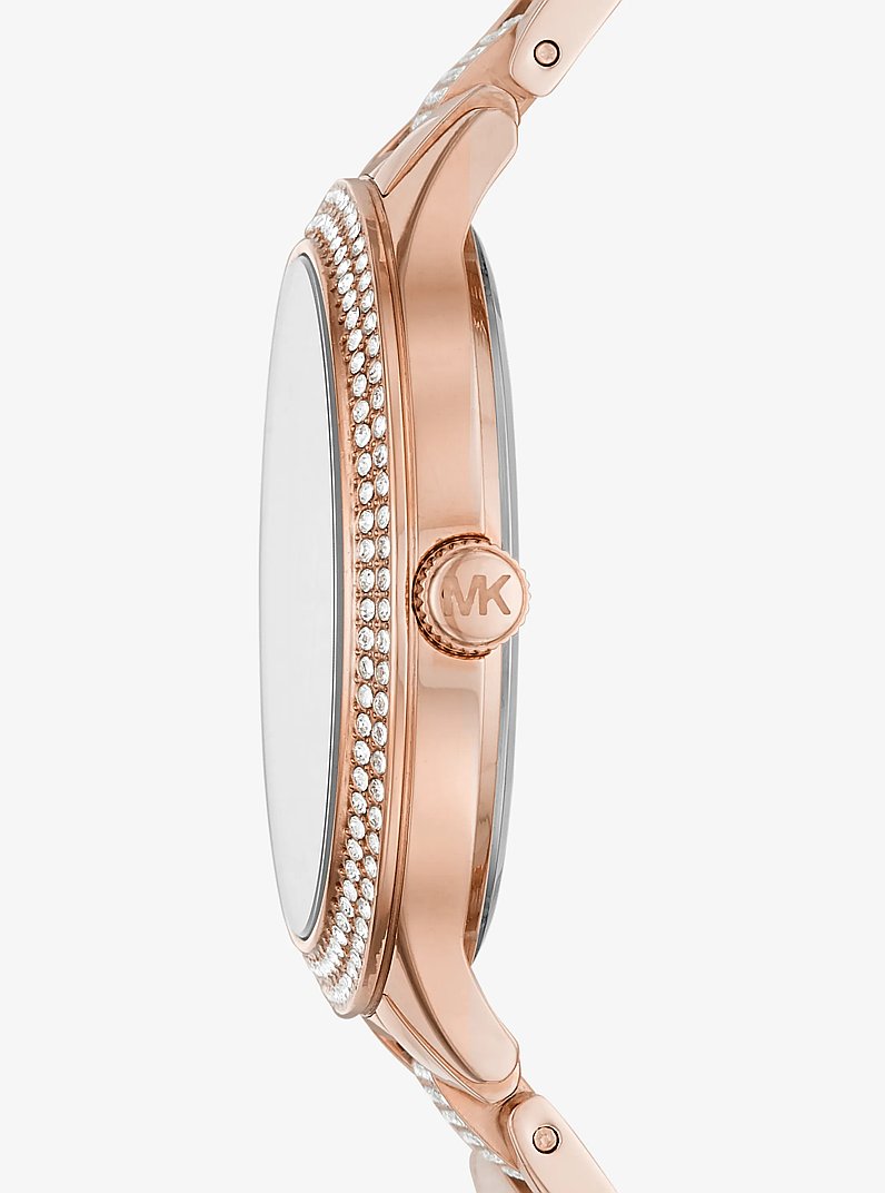 Pav&eacute; Rose Gold-Tone Watch in ROSE GOLD | Michael Kors