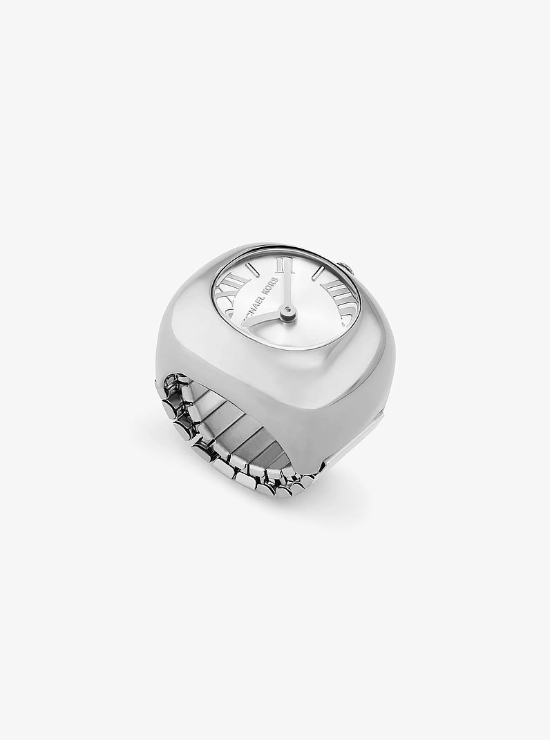 Rylee Silver-Tone Ring Watch in SILVER - Sale | Michael Kors  display picture 3
