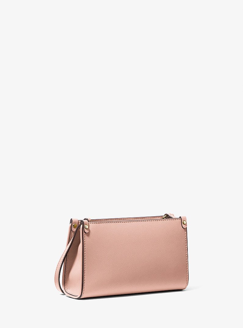 Bandolera Maple peque&ntilde;a de piel saffiano in ROSA CLARO | Michael Kors