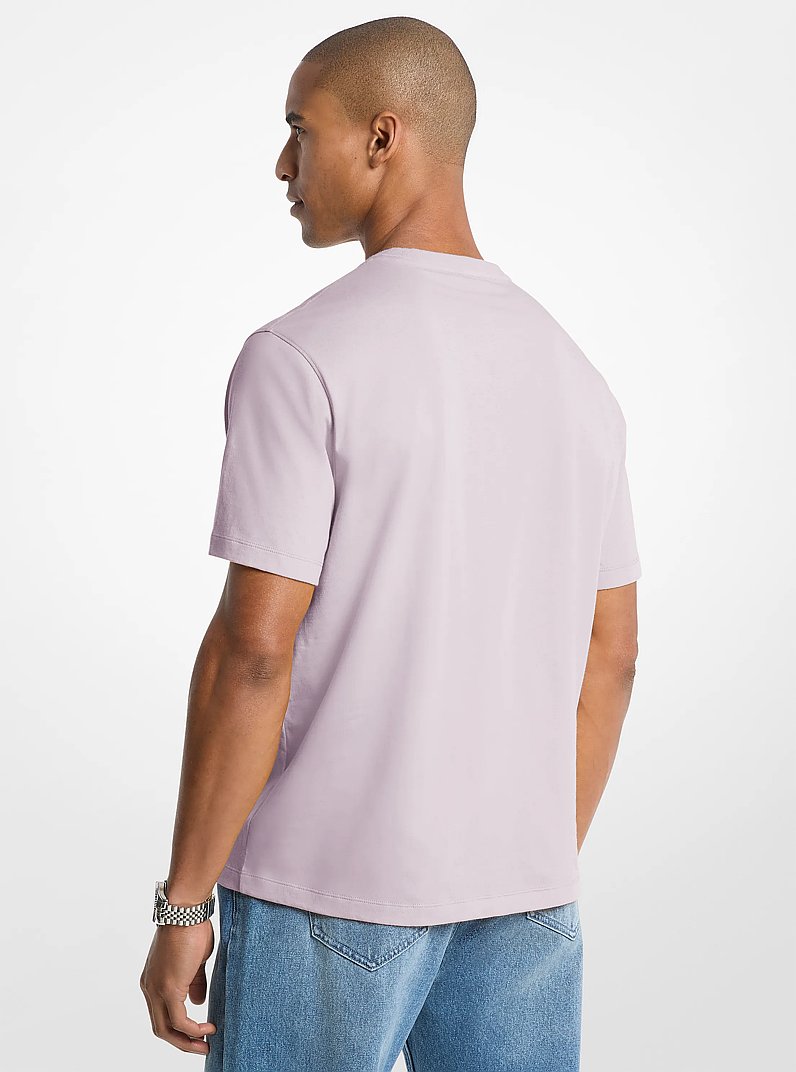 Logo Cotton T-shirt in LILAC | Michael Kors