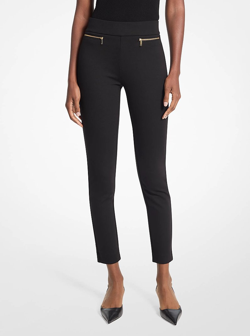 Stretch Viscose Pants in BLACK | Michael Kors