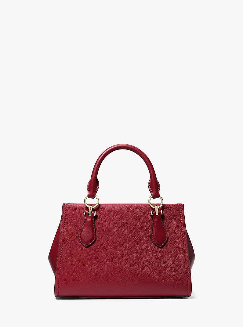 Marilyn Small Saffiano Leather Crossbody Bag in DEEP RED | Michael Kors