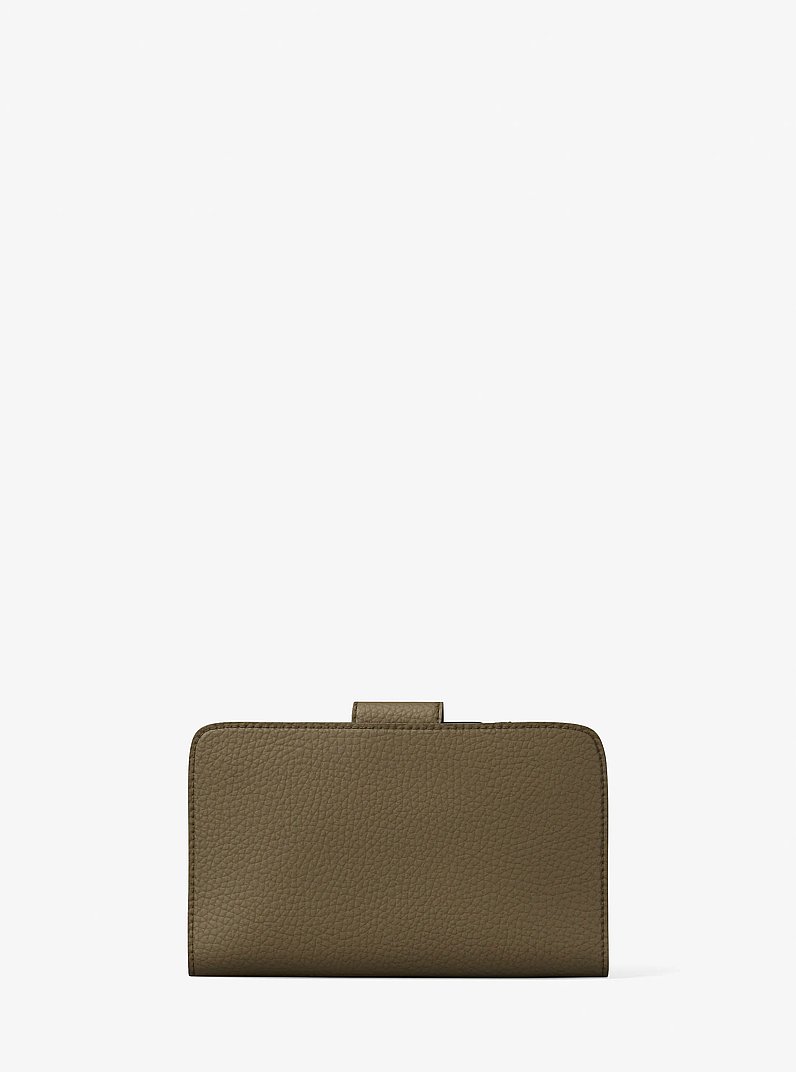 Billetera mediana de piel granulada con colgante MK Pop in LODEN | Michael Kors