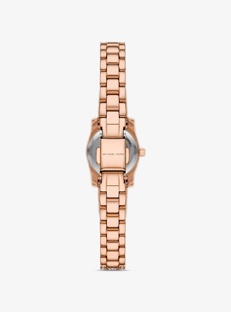 Armbanduhr Mini Lexington im Ros&eacute;-Goldton mit Pav&eacute; in ROTGOLDTON | Michael Kors