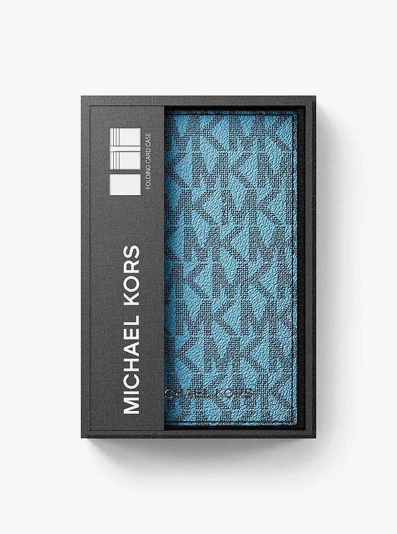 Hudson Logo Bi-Fold Card Case in IMPERIAL BLUE | Michael Kors