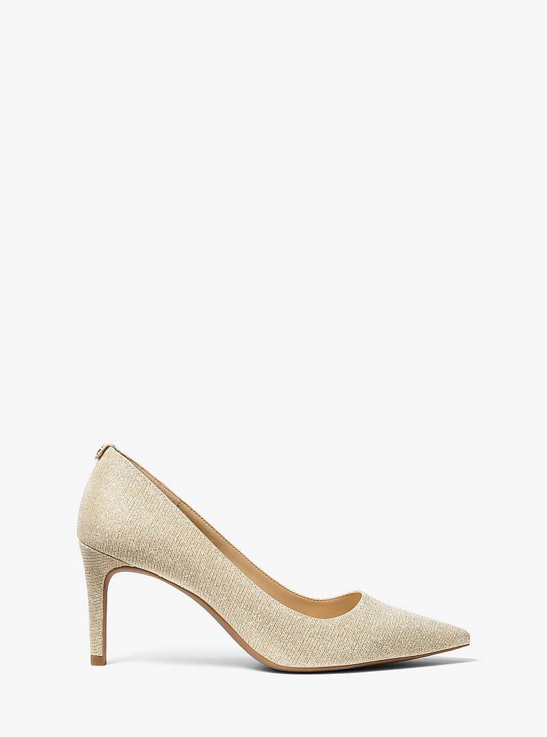 Alina Flex Gltter Chain Mesh Pump in PALE GOLD | Michael Kors