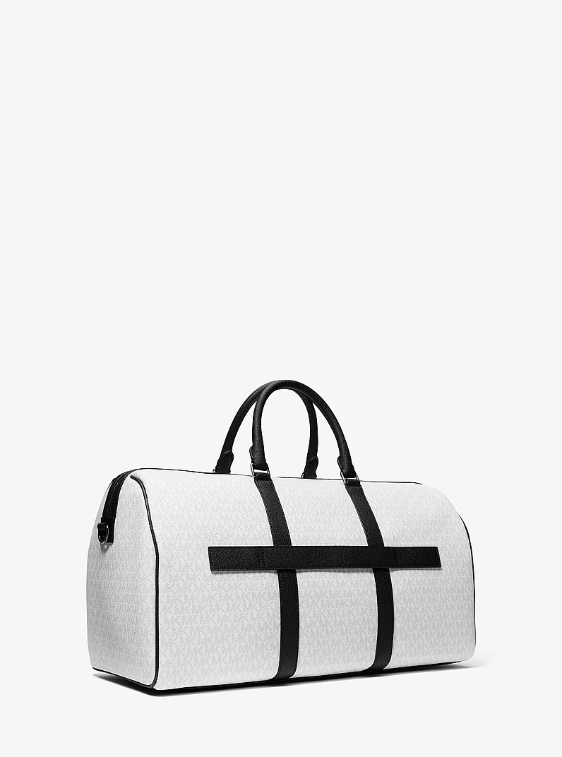 Sac de fin de semaine Harrison &agrave; logo in BLANC &Eacute;CLATANT | Michael Kors