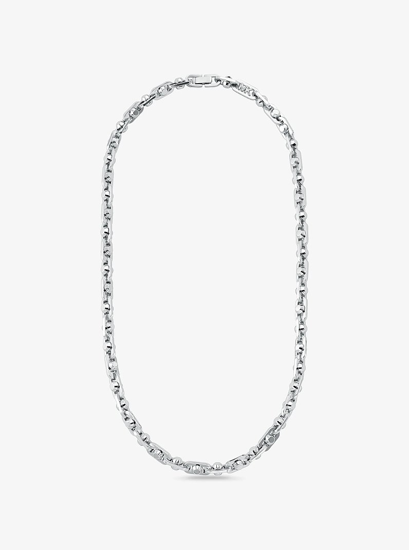 Halskette Astor Medium aus Messing mit Edelmetallbeschichtung in SILBERTON | Michael Kors