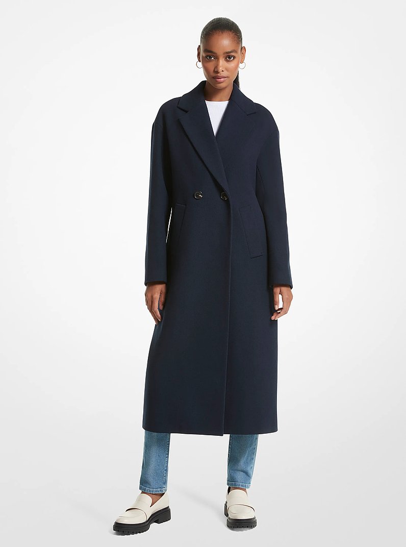 Wool Blend Coat in MIDNIGHT BLUE | Michael Kors