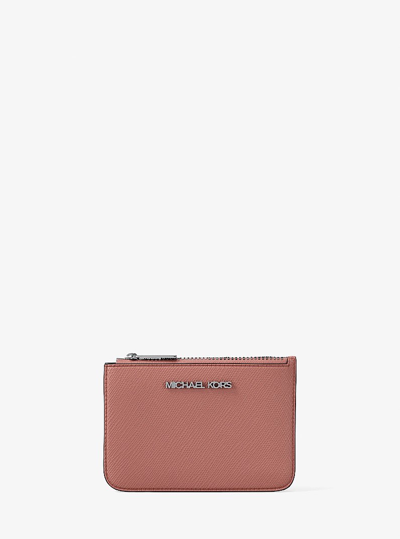 Porte-monnaie Jet Set en cuir Saffiano in SUNSET ROSE | Michael Kors