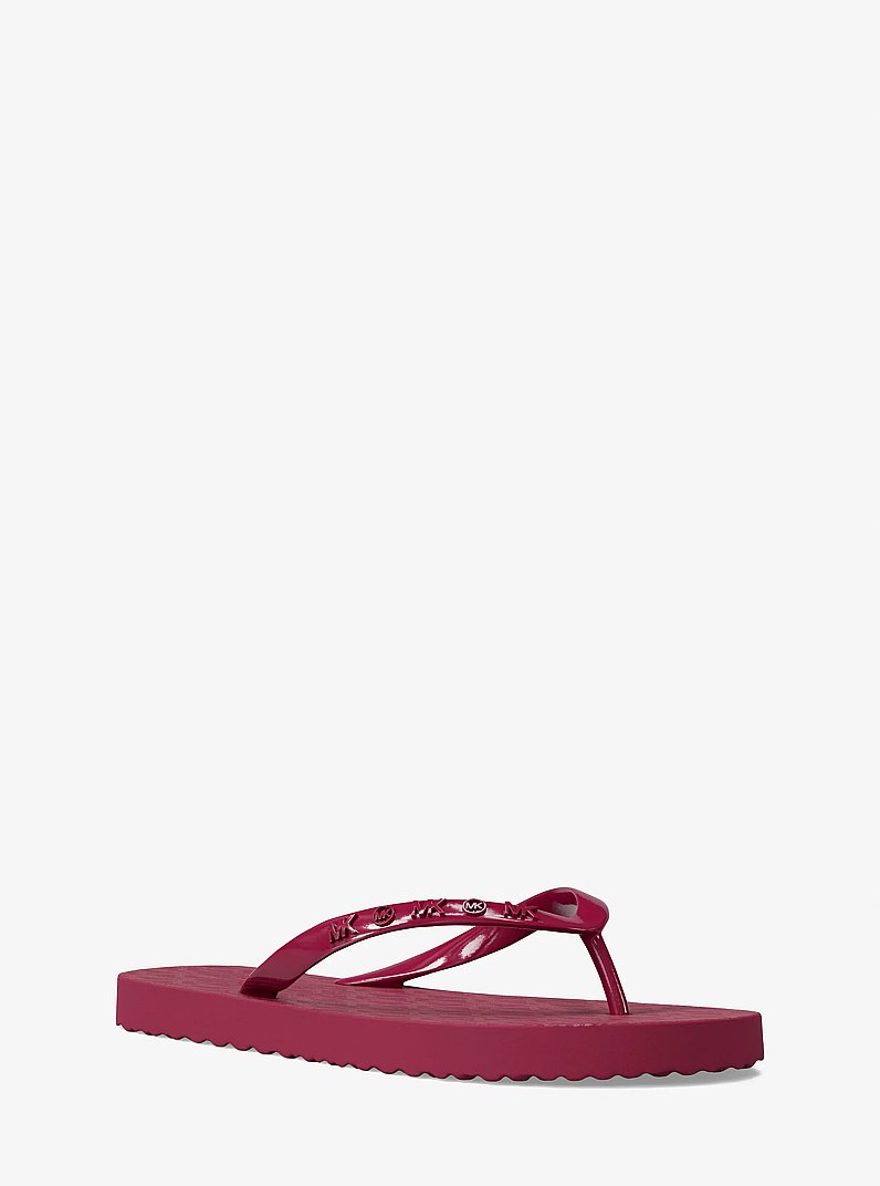 Sandale de plage &agrave; logo Signature in FRAMBOISE FONC&Eacute; | Michael Kors