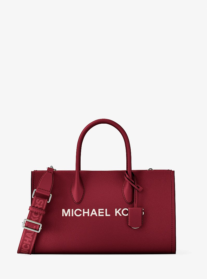 Mirella Medium Pebbled Leather Satchel in LIME - Sale | Michael