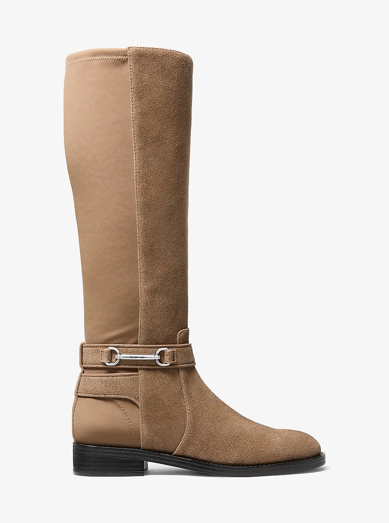 Bota Carson de gamuza y neopreno in MADERA FLOTANTE | Michael Kors