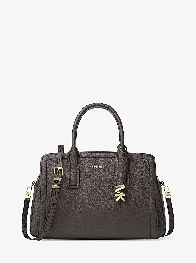 Laila Medium Leather Satchel in CHOCOLATE | Michael Kors [US]