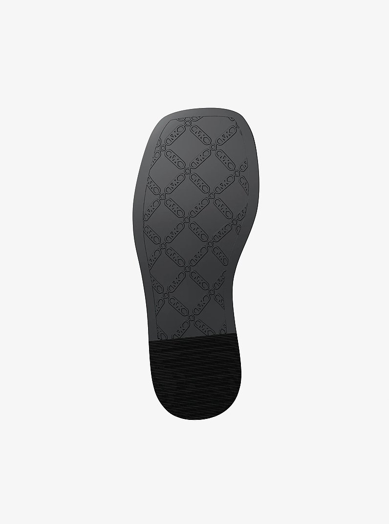 Milan Suede Slide Sandal in BLACK | Michael Kors