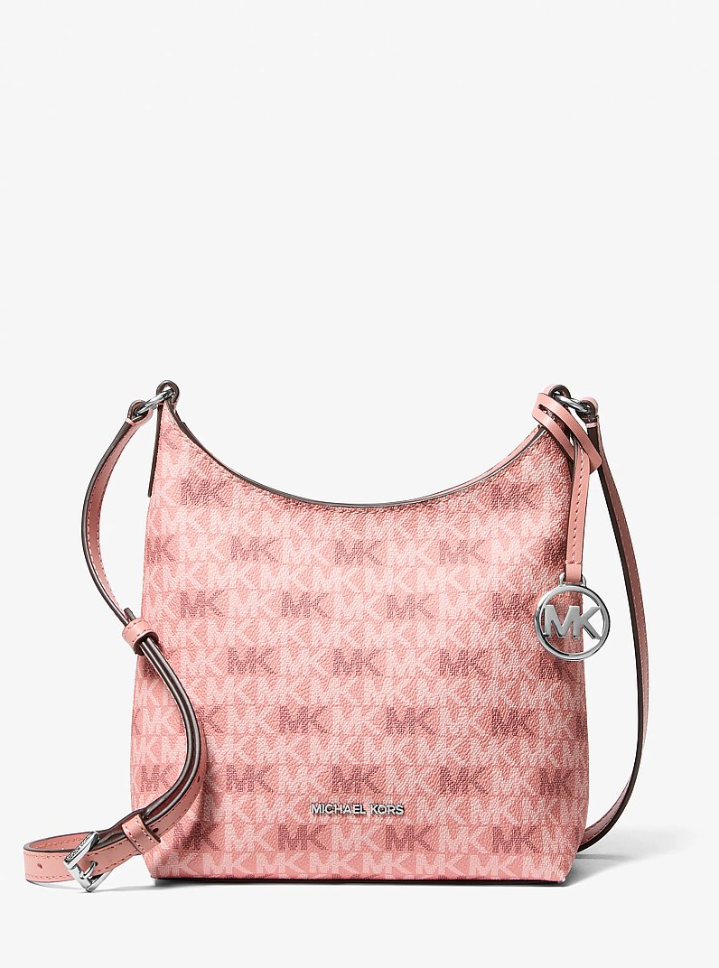 Maya Small Signature Logo Crossbody Bag in SUNSET ROSE | Michael Kors
