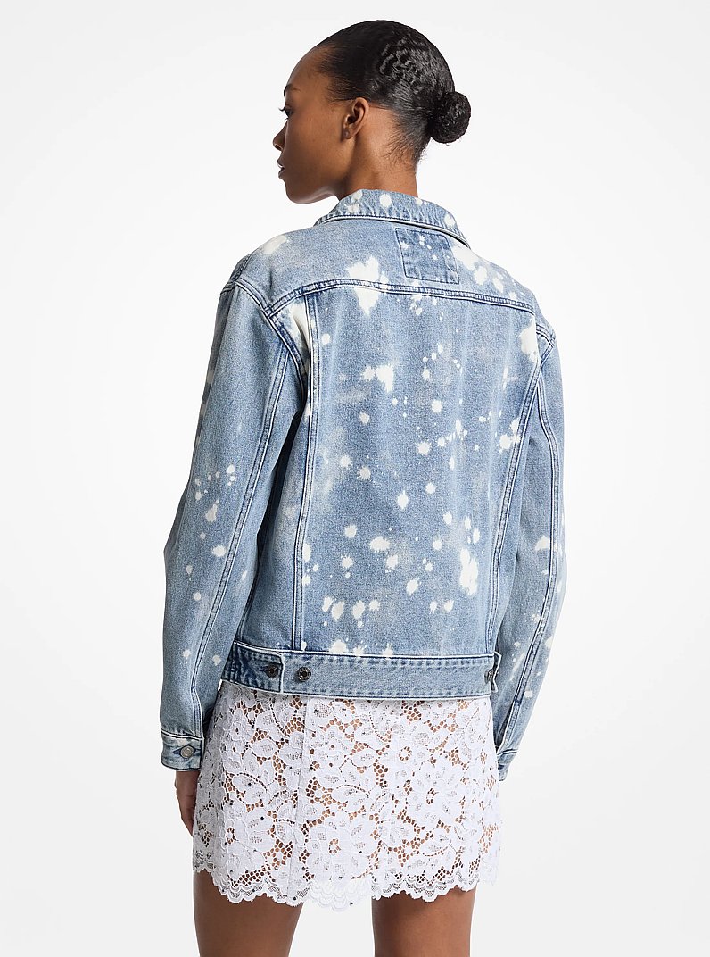 Veste de camionneur en denim blanchi &agrave; la main in D&Eacute;LAV&Eacute; UNION | Michael Kors