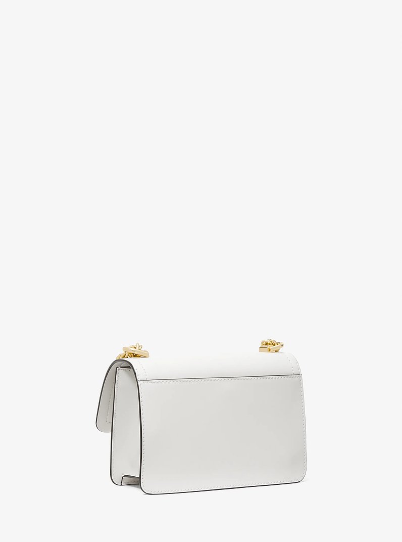 Heather Extra-Small Leather Crossbody Bag in OPTIC WHITE | Michael Kors