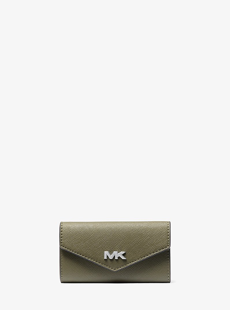 Rivington Leather Key Holder in OLIVE | Michael Kors