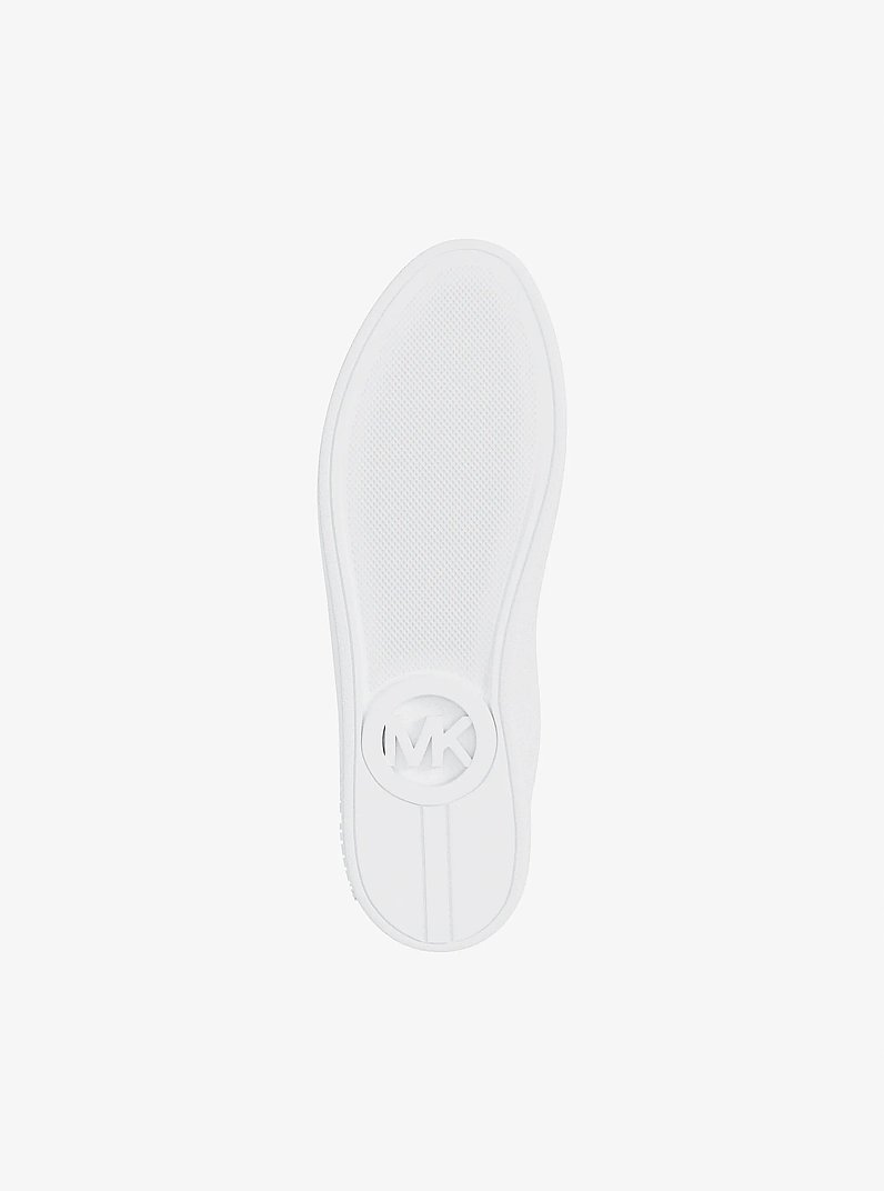 Keaton Leather Sneaker in OPTIC WHITE | Michael Kors
