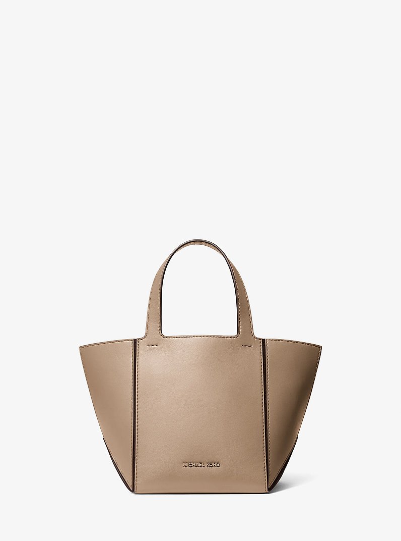 Jordi Small Leather Tote Bag in BIRCH | Michael Kors