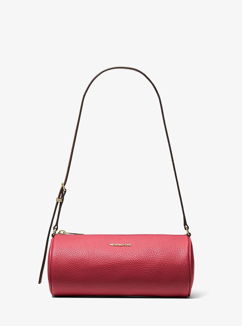 Ashton Small Barrel Pochette in BRIGHT RED | Michael Kors
