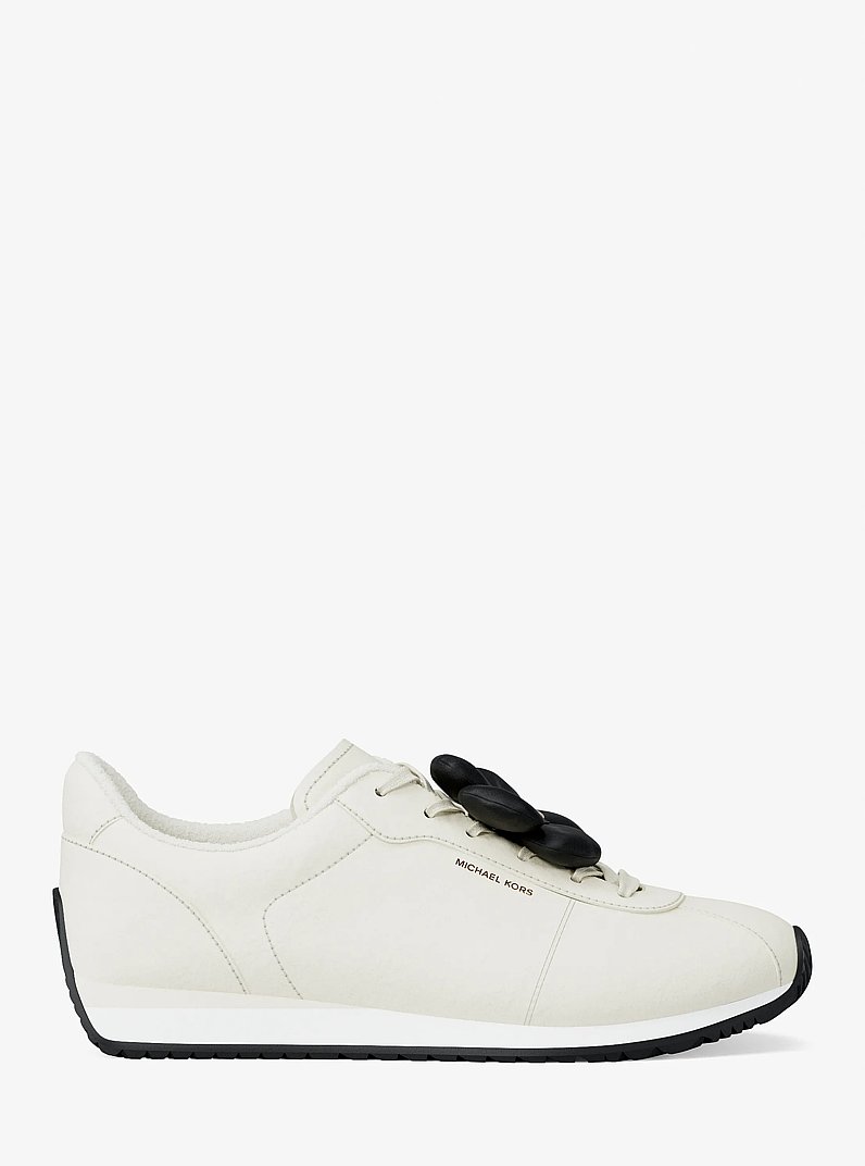 Rhodes Floral Embellished Trainer in EGGSHELL | Michael Kors