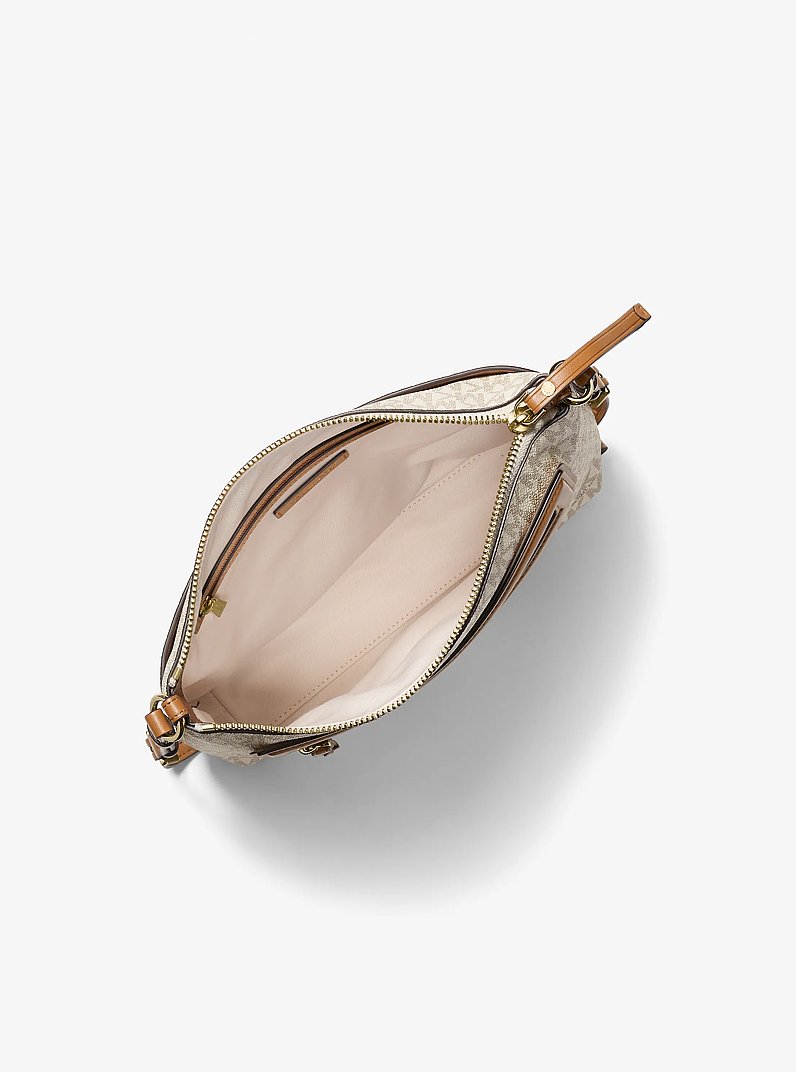 Jet Set Travel Large Crossbody in VANILLA/ACORN | Michael Kors