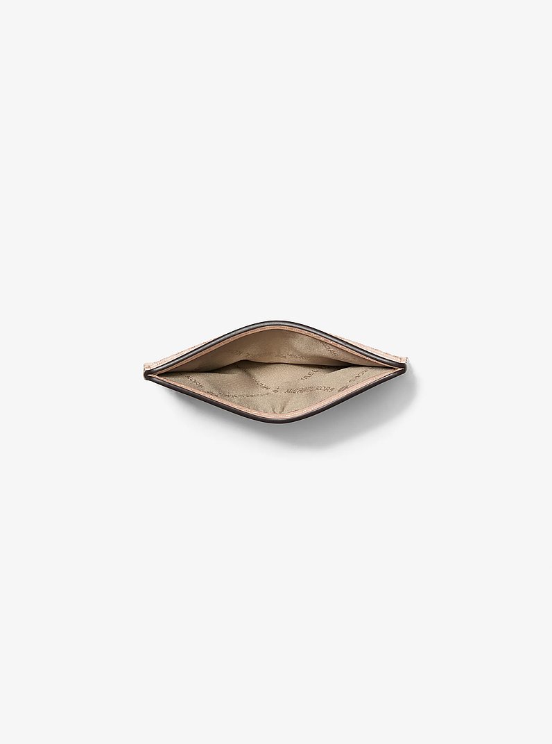 Jet Set Signature Logo Card Case in BALLET | Michael Kors