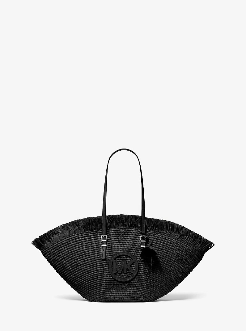 Handgeh&auml;kelter Shopper Isa Large in SCHWARZ/SCHWARZ | Michael Kors