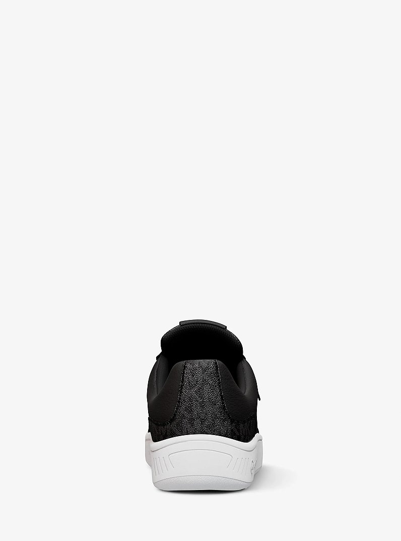 Kai Mixed-Media Sneaker in BLACK | Michael Kors