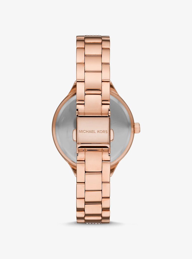 Pav&eacute; Rose Gold-Tone Watch in ROSE GOLD | Michael Kors