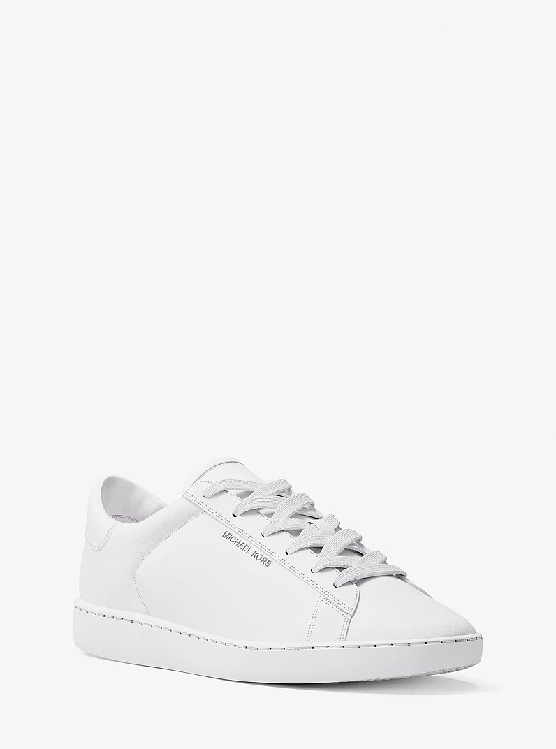 Reign Leather Sneaker in OPTIC WHITE | Michael Kors