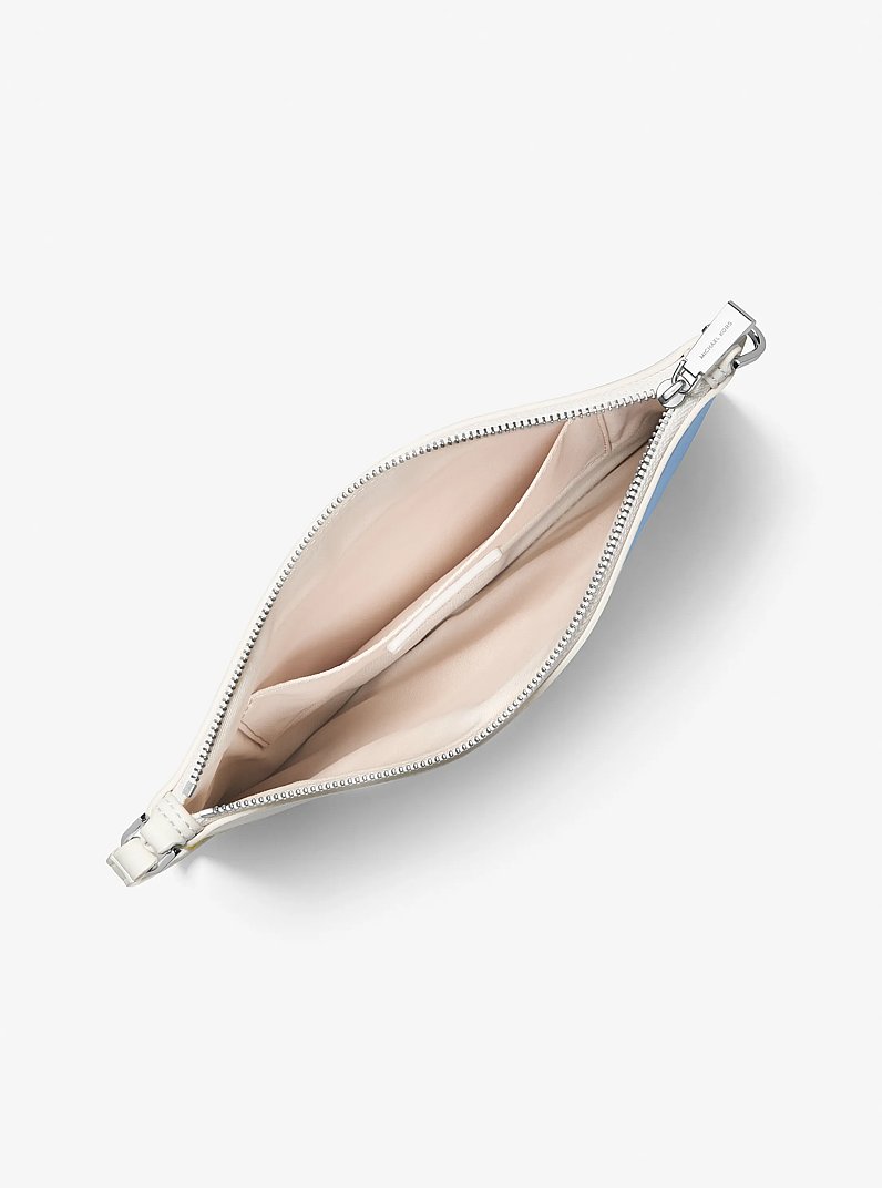 Michael Kors X Christina Zimpel Jet Set Extra-Large Convertible Wristlet in MILOS BLUE | Michael Kors