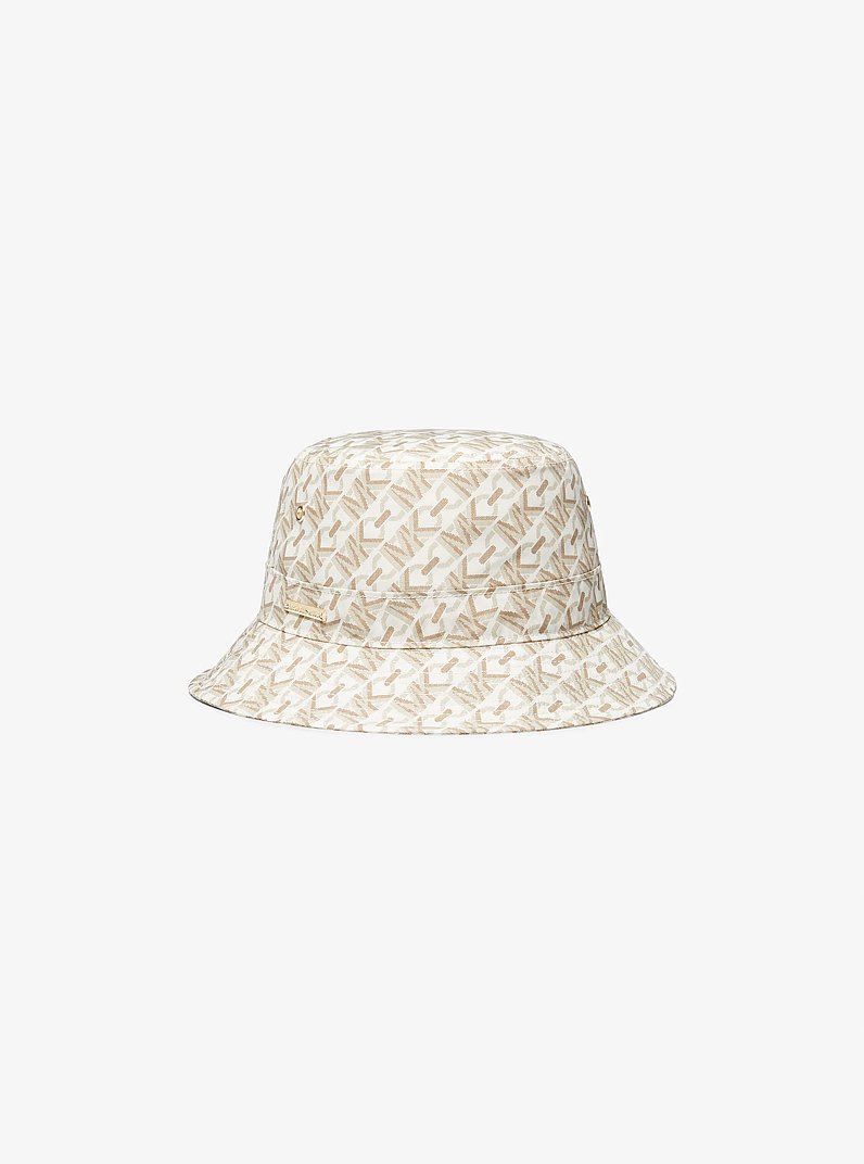 Sombrero de pescador con estampado de logotipos Empire Signature in HUESO | Michael Kors