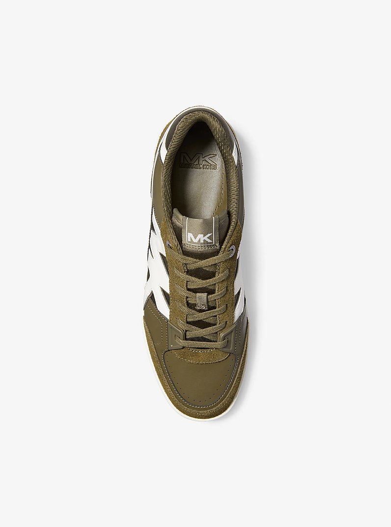 Sneaker Rebel aus Leder in OLIVGR&Uuml;N | Michael Kors